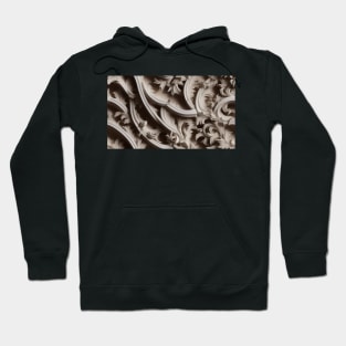 Seamless Leaf Relief Carving VII Hoodie